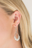 Paparazzi Earring - Fancy First - White