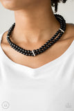 Paparazzi Necklace - Put On Your Party Dress - Black Choker
