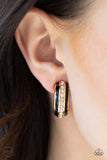 Paparazzi Earring - WEALTHY Living - Gold Clip-On