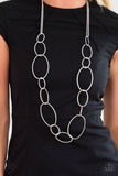 Paparazzi Necklace - City Circuit - Silver