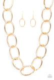 Paparazzi Necklace - The Challenger - Gold