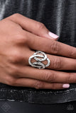 Paparazzi Ring - Triple The Texture - Silver