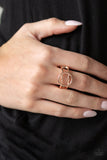 Paparazzi Ring - City Center Chic - Rose Gold