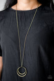 Paparazzi Necklace - Front and EPICENTER - Brass