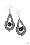 Paparazzi Earring - Zoomin' Zumba - Black