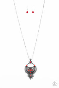 Paparazzi Necklace - Solar Energy - Red