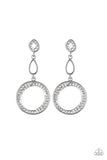 Paparazzi Earring - On The Glamour Scene - White