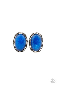 Paparazzi Earring - Shiny Sediment - Blue