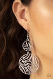 Paparazzi Earring - Palm Oasis - Silver
