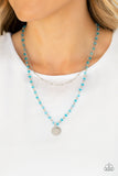 Paparazzi Necklace - Dainty Demure - Blue