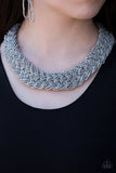 Paparazzi Necklace - Mesmerizingly Mesopotamia - Silver