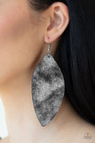 Paparazzi Earring - Serenely Smattered - Black