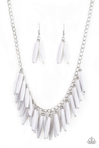 Paparazzi Necklace - Full Of Flavor - White