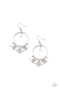 Paparazzi Earring - Bubbly Buoyancy - White