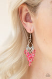 Paparazzi Earring - What Happens In Maui - Pink