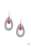 Paparazzi Earring - Drops of Color - Pink