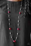 Paparazzi Necklace - Eloquently Eloquent - Red