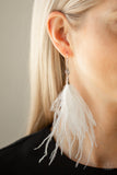 Paparazzi Earring - Showgirl  Showcase - White