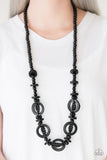 Paparazzi Necklace - Fiji Foxtrot - Black