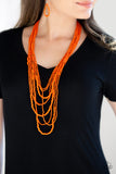 Paparazzi Necklace - Totally Tonga - Orange