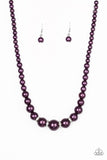 Paparazzi Necklace - Party Pearls - Purple
