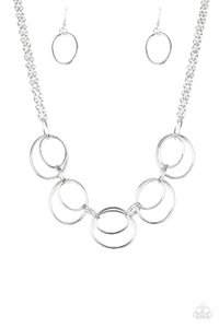 Paparazzi Necklace - Urban Orbit - Silver