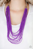 Paparazzi Necklace - Peacefully Pacific - Purple