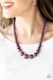 Paparazzi Necklace - Party Pearls - Purple