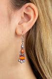 Paparazzi Earring - Push Your Luxe - Orange
