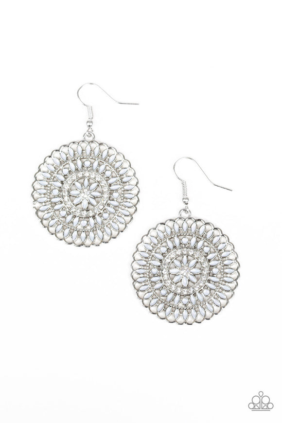 Paparazzi Earring - PINWHEEL and Deal - Silver