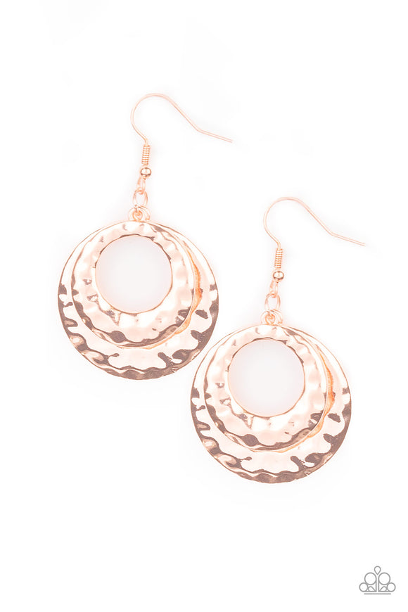 Paparazzi Earring - Perfectly Imperfect - Copper