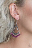 Paparazzi Earring - Babe Alert - Purple