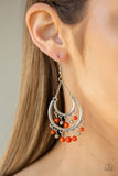 Paparazzi Earring - Free-Spirited Spirit - Orange