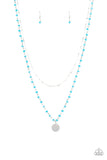 Paparazzi Necklace - Dainty Demure - Blue