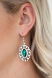 Paparazzi Earring - Long May She Reign - Green