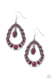 Paparazzi Earring - Malibu Mardi Gras - Purple